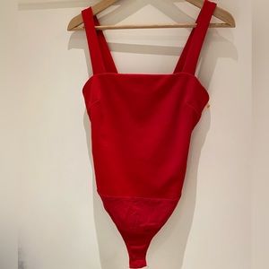 lulus red bodysuit